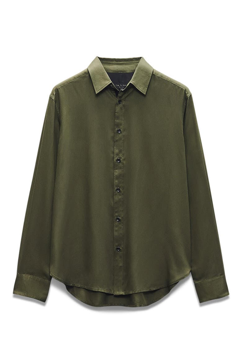 Cooper Relaxed Fit Button-Up Shirt, Alternate, color, FORGREEN