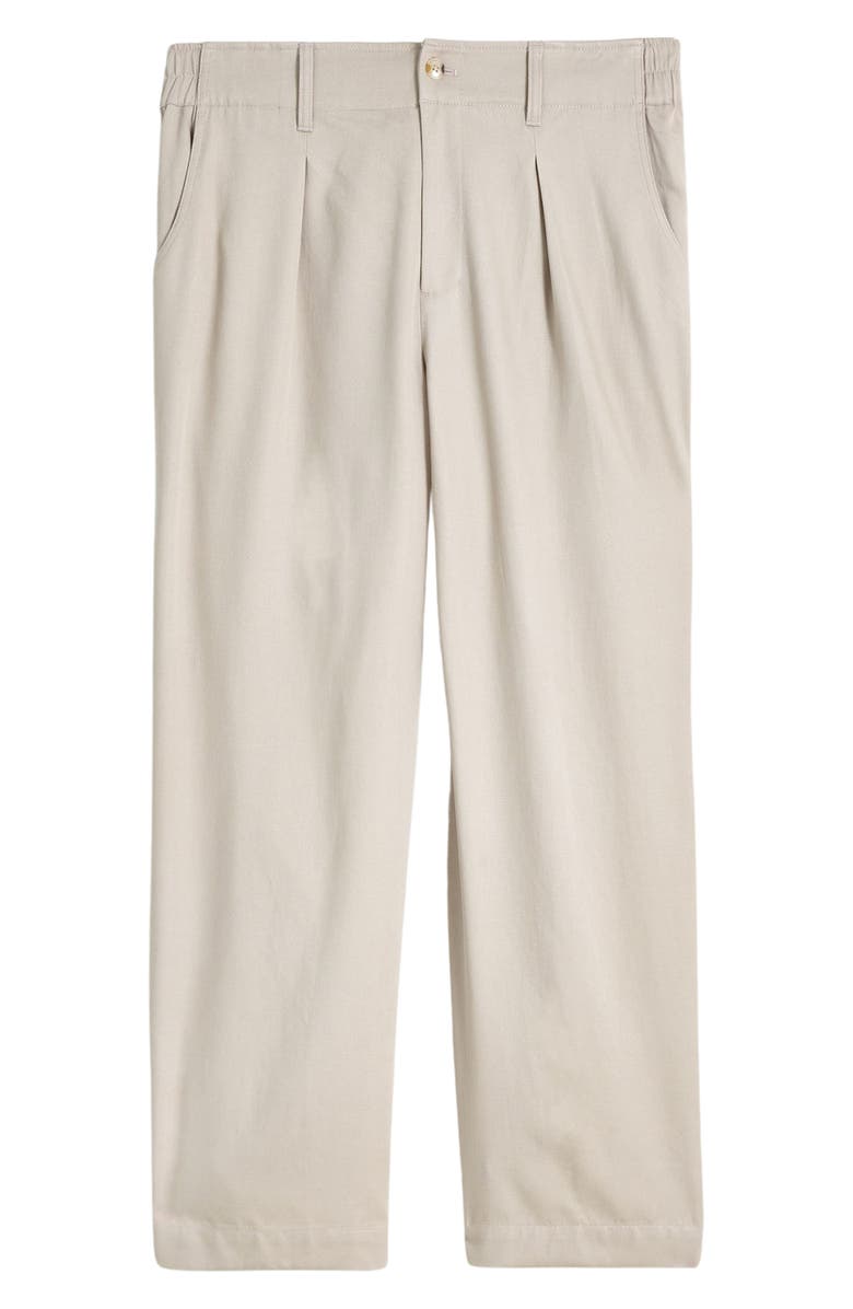 Madewell The Neale Drapeweave Straight Leg Pants, Alternate, color, Pumice