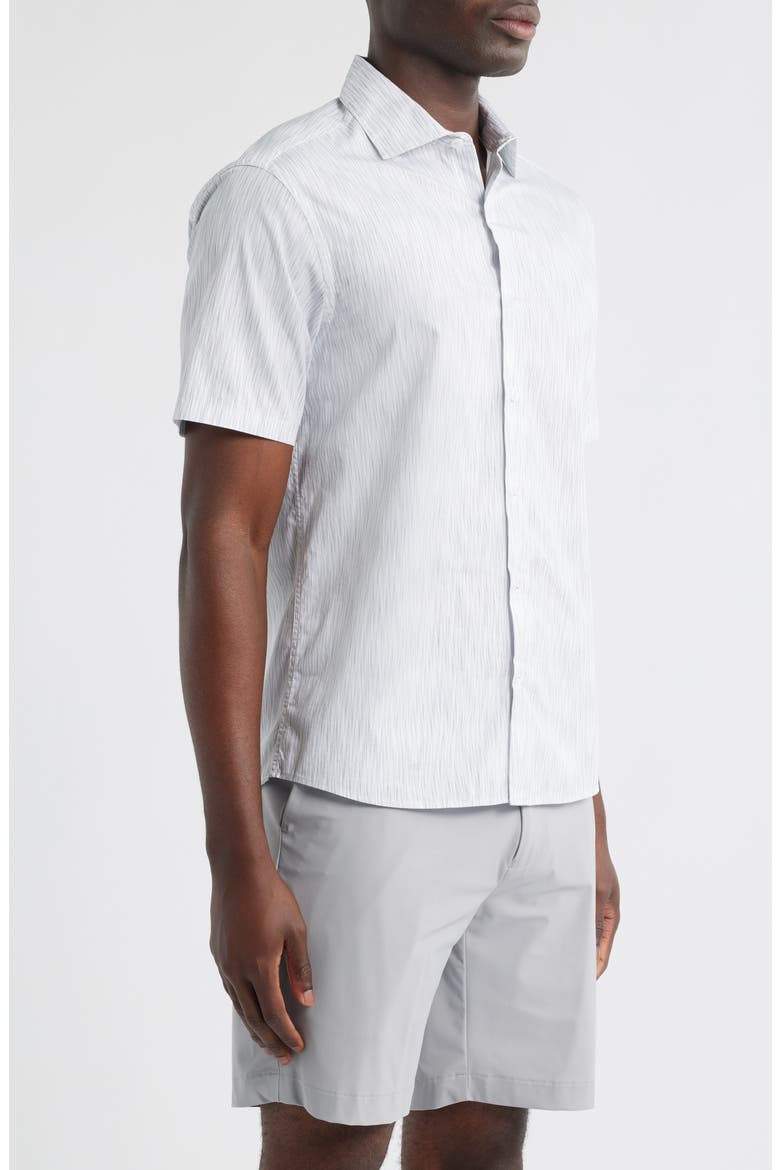 Pruitt Short Sleeve Button-Up Shirt, Alternate, color, LIGHT GREY