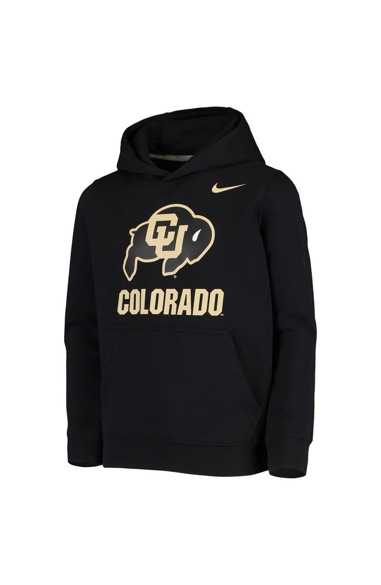 Nike Youth Nike Black Colorado Buffaloes Stadium Club Fleece Pullover Hoodie, Alternate, color, 