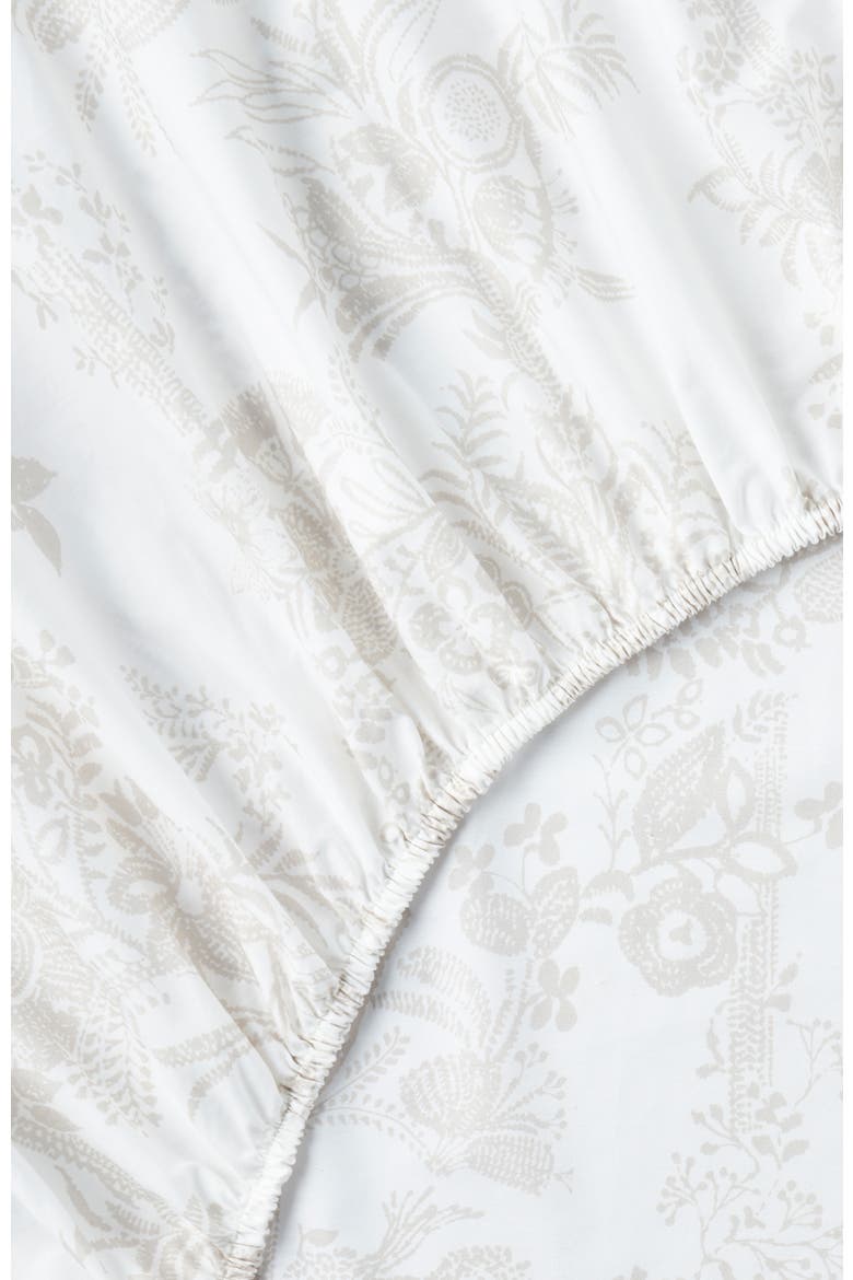Beatrice Luxury Cotton Percale Jacquard Sheet Set Bundles, Alternate, color, Beige