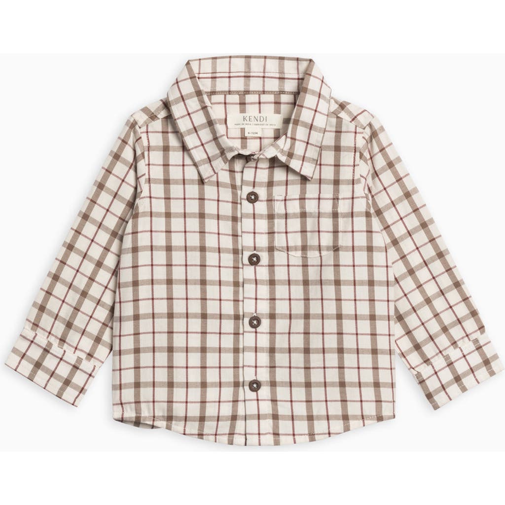 Kendi Earl Poplin Collar Shirt In Multi