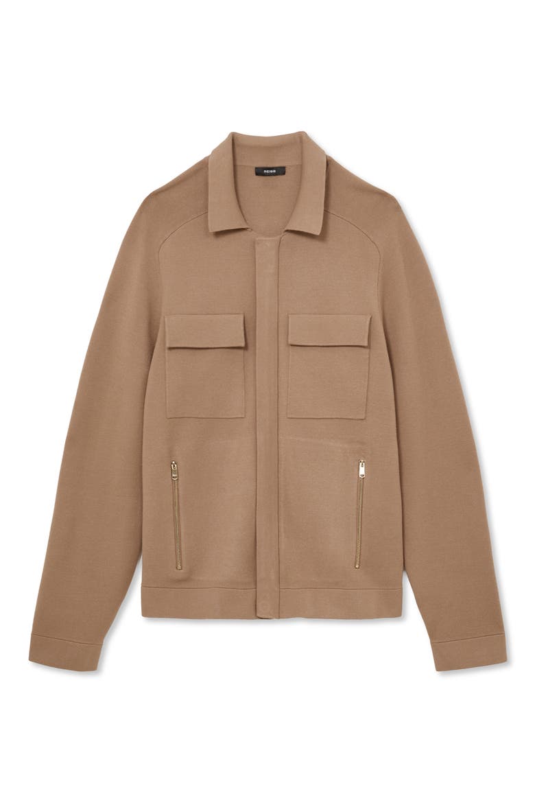 Fleetwood Knitted Jacket, Alternate, color, CAMEL BROWN