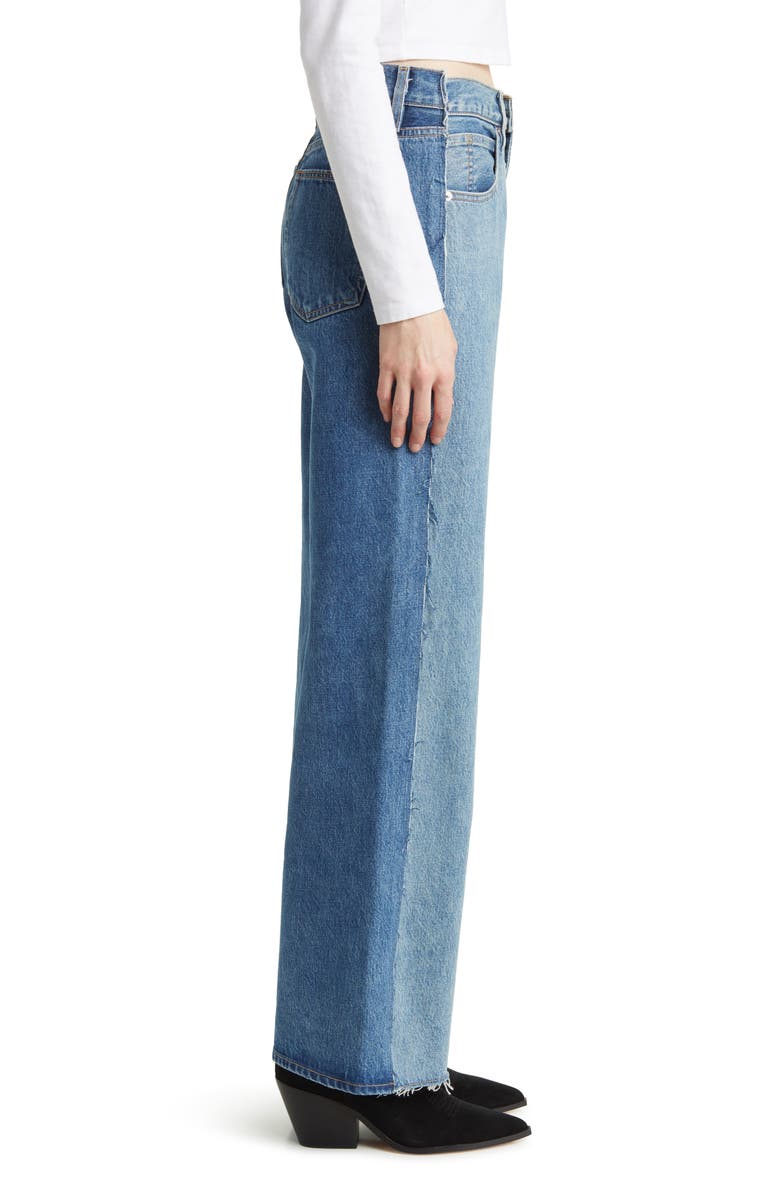 SLVRLAKE Grace Reworked Panelled Wide Leg Jeans, Alternate, color, 