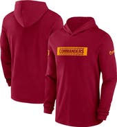 Nike Men's Nike Burgundy Washington Commanders Sideline Hoodie Performance Long Sleeve T-Shirt
