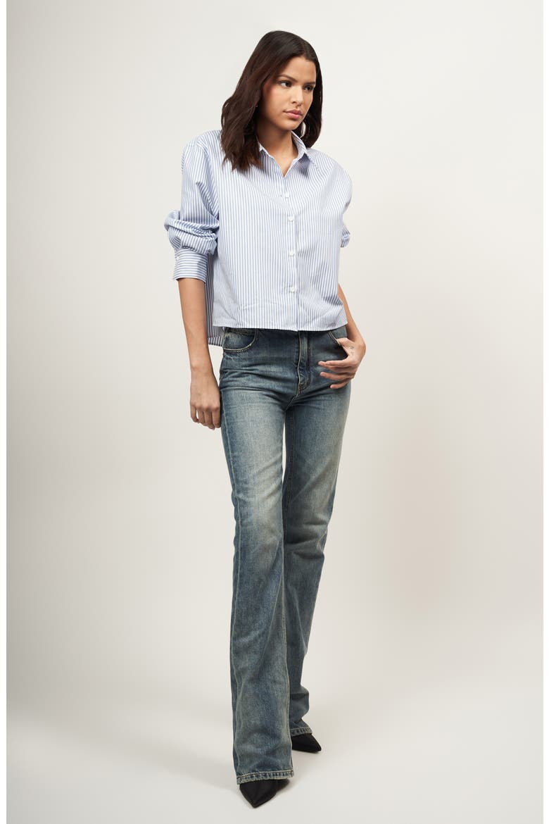Lyna Bootcut Jeans, Alternate, color, LIGHT VINTAGE WASH