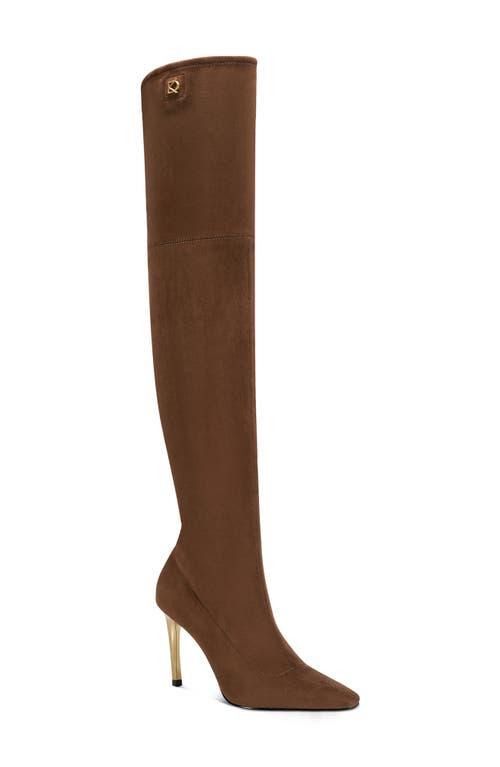 Donna Karan New York Shanae Over The Knee Boot In Animal Print