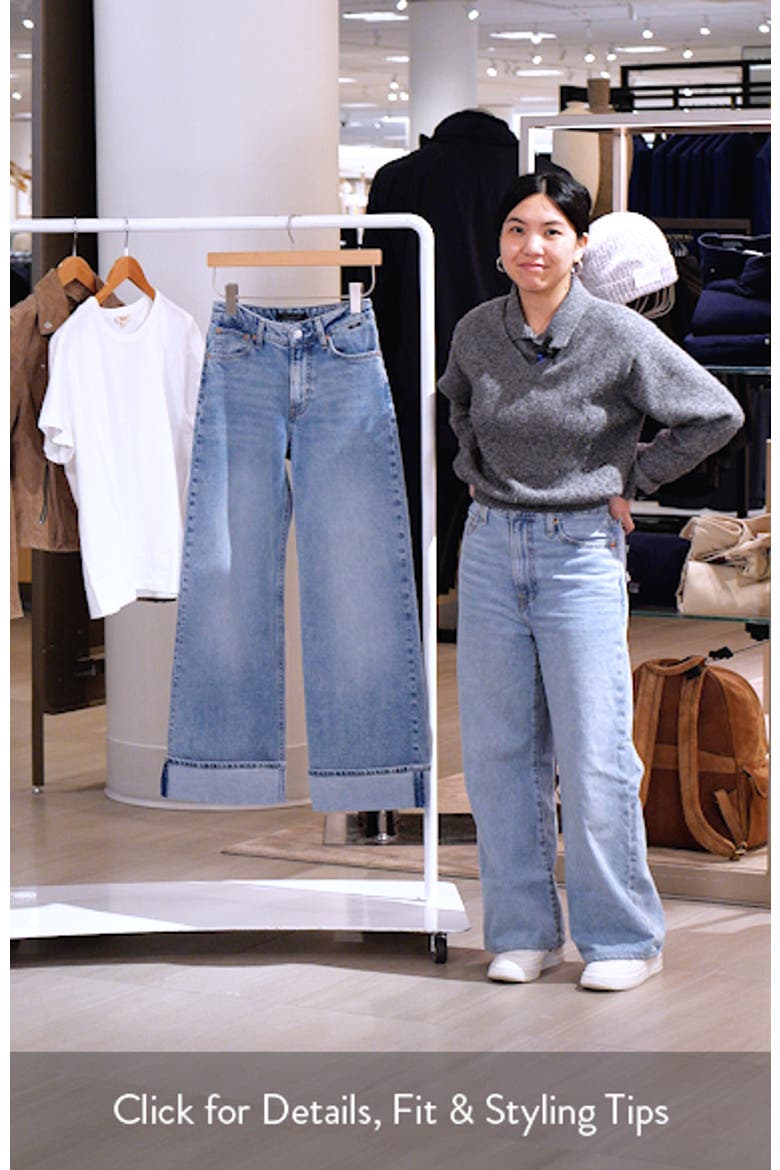 Florida Cuffed Wide Leg Jeans video