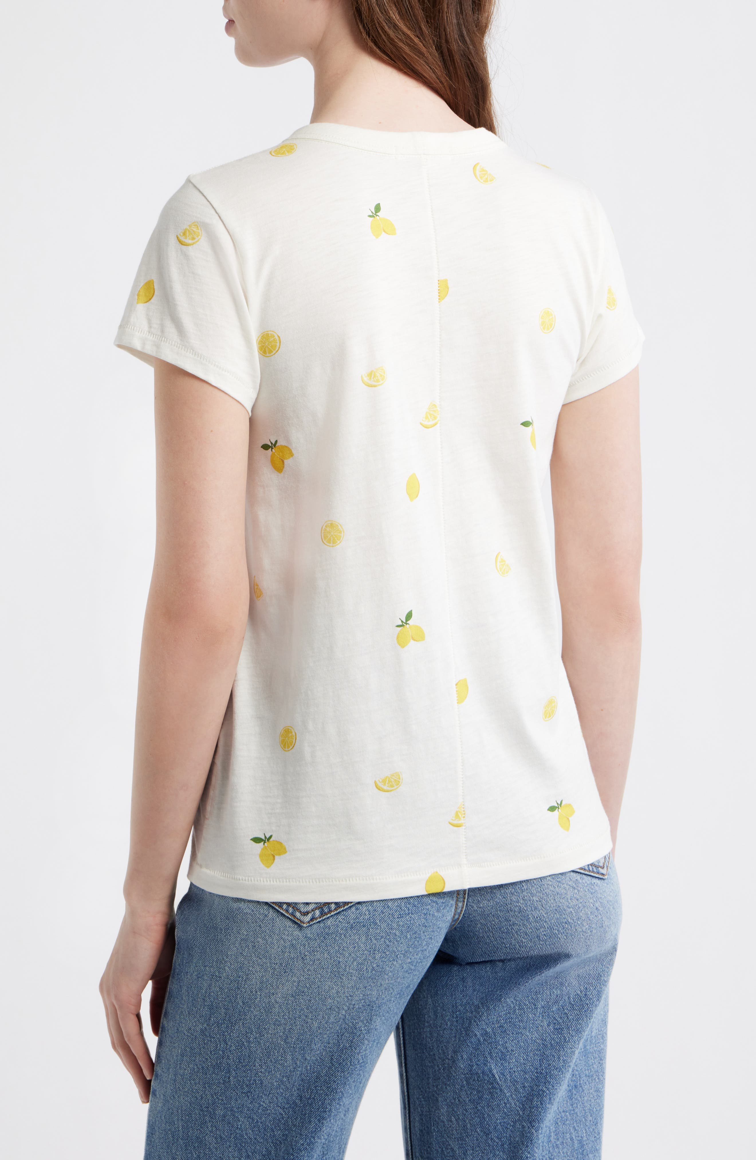 Lemon Print Cotton Baby Tee - image 2