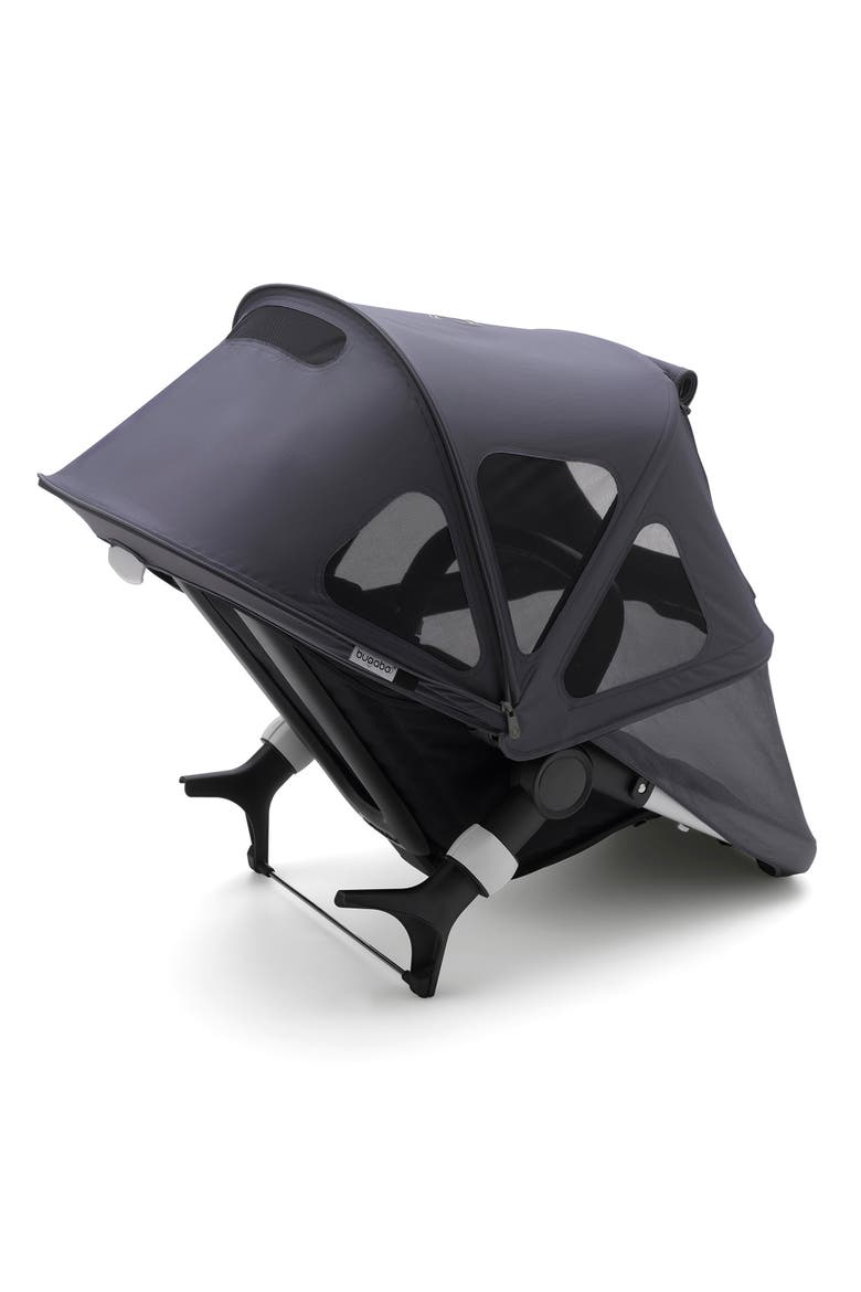 Stellar Breezy Limited Edition Reflective Sun Canopy for Bugaboo Fox and Cameleon³ Strollers, Main, color, MIDNIGHT BLUE