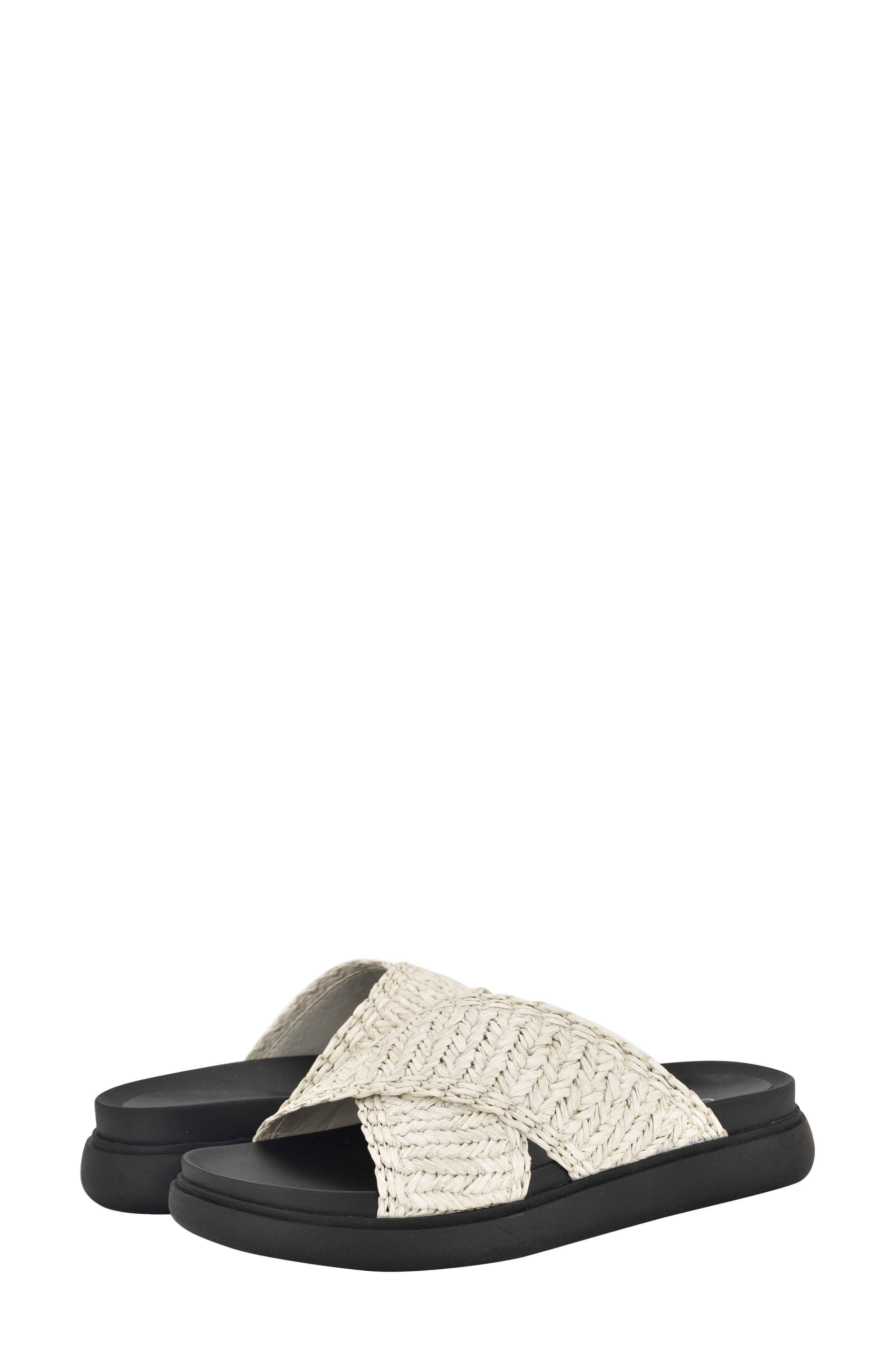 Calvin Klein Pacen Slide Sandal, Alternate, color, White
