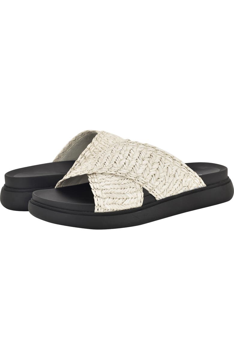 Calvin Klein Pacen Slide Sandal, Alternate, color, White