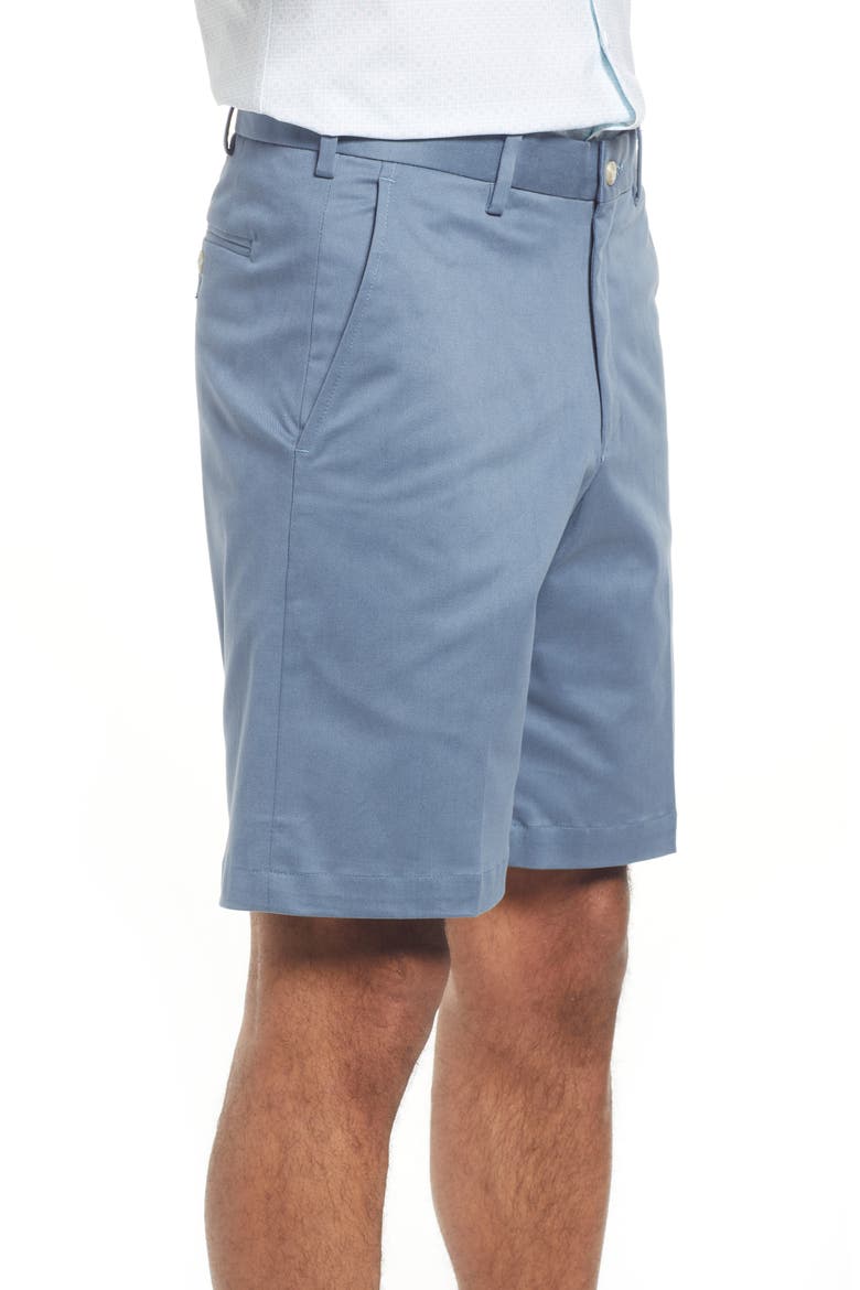 Men's Classic Flat Front Chino Shorts, Alternate, color, SLATE