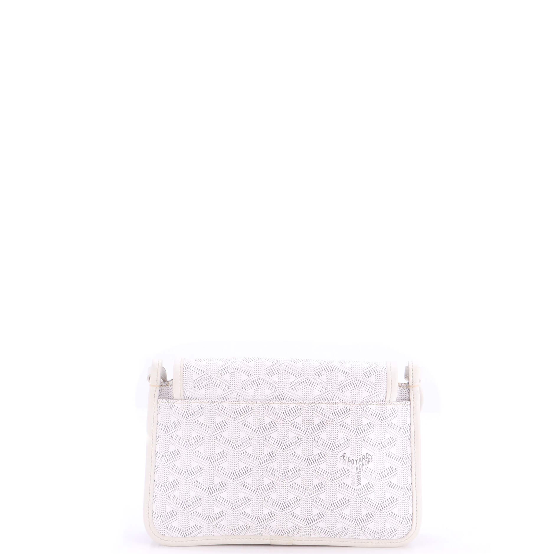 Plumet Clutch Wallet Coated Canvas, Alternate, color, White