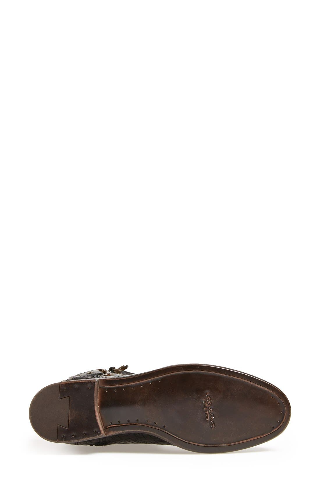 Australia Collection 'Nicoletta' Textured Leather Over the Knee Equestrian Boot, Alternate, color, NERO LEATHER