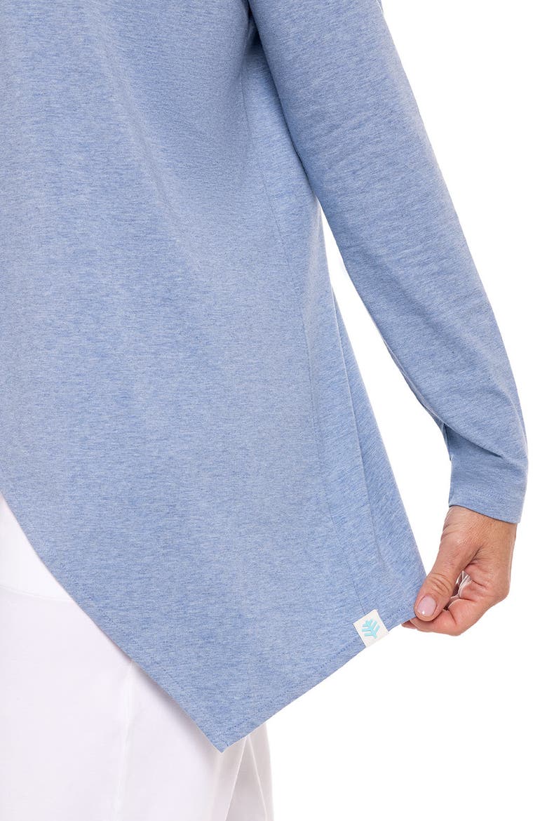 Women's Marietas Long Sleeve Sun Wrap, UPF 50+ Sun Protection, Alternate, color, Light Blue Heather