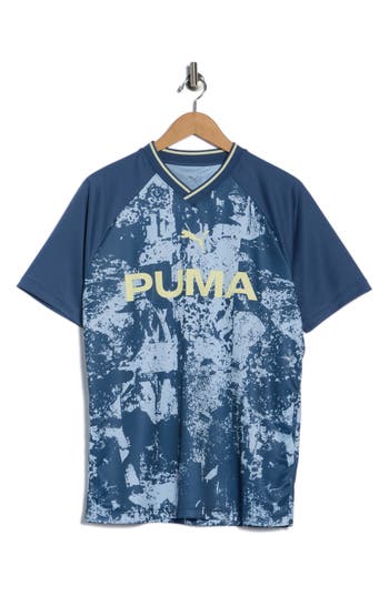 Puma Logo Jersey In Blue