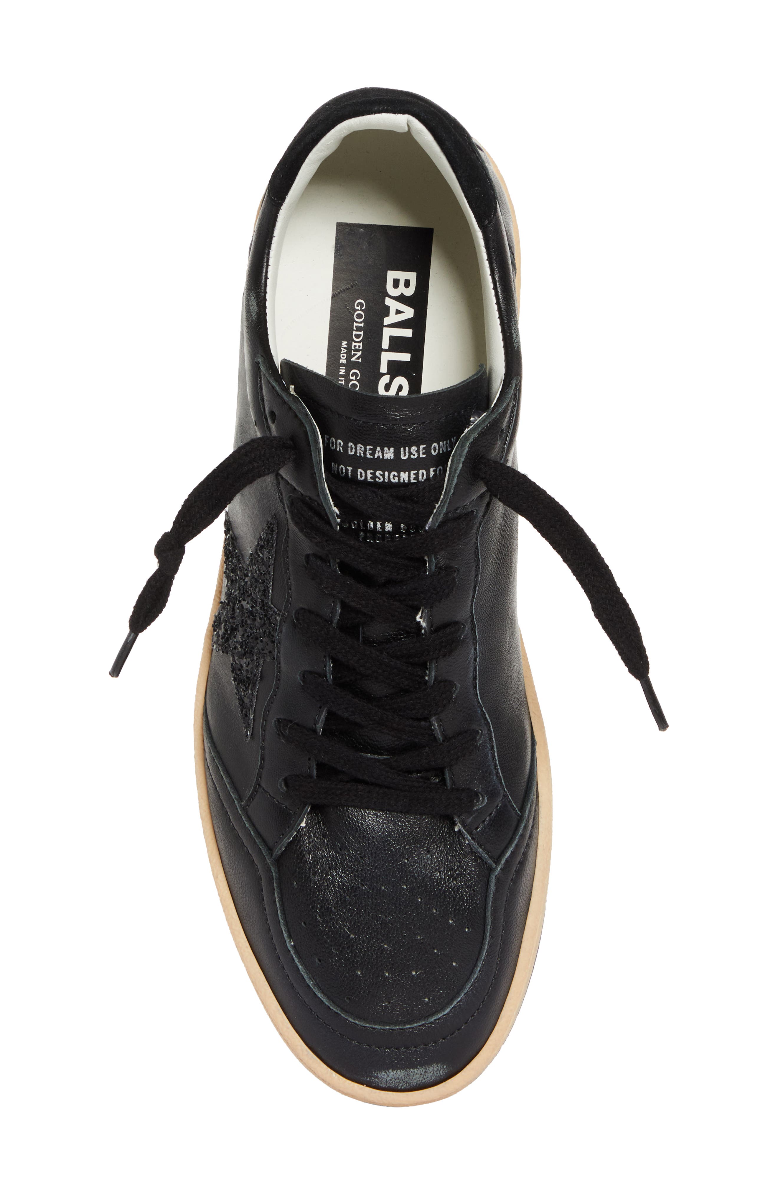 Golden Goose Ball Star Sneaker, Alternate, color, Black