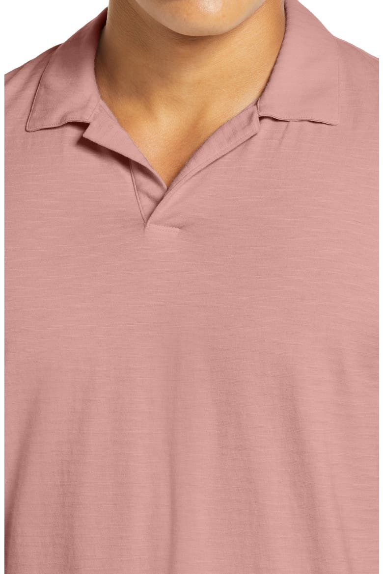 Willem Flame Regular Fit Short Sleeve Slub Jersey Polo, Alternate, color, DUSTY PINK