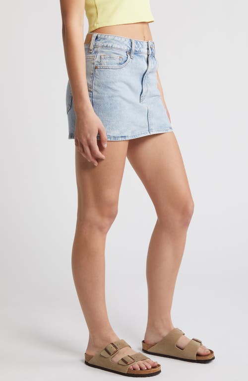 Pacsun Ella Denim Miniskirt In Blue