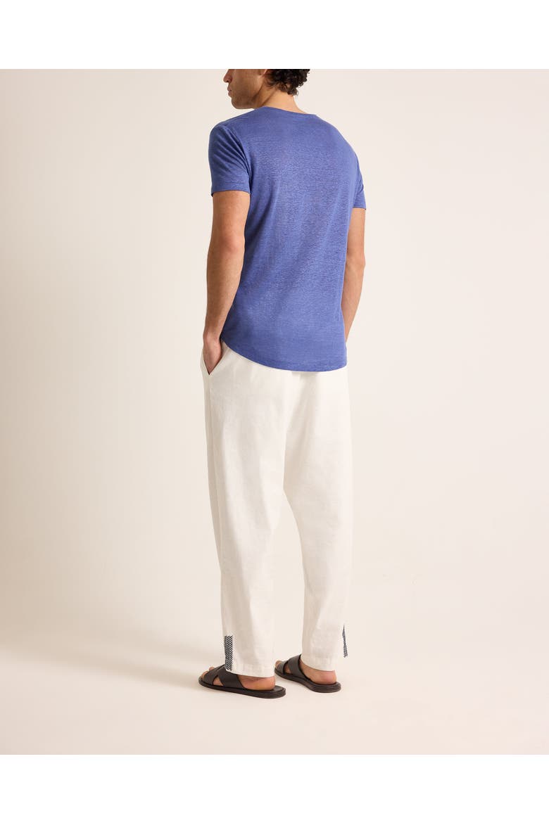 Ob T Linen Tailored Fit Crewneck T-Shirt, Alternate, color, NIGHTFALL BLUE