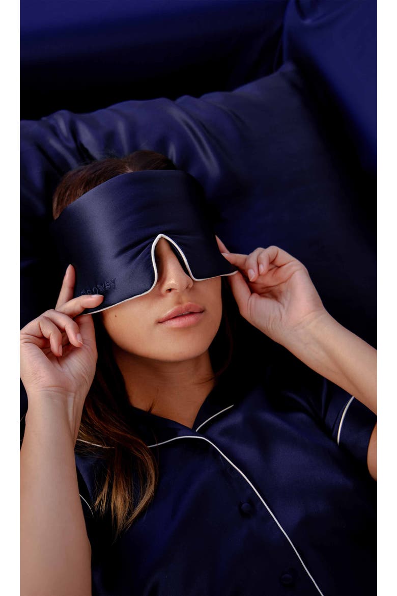 Pipe Dreams Sleep Masks, Alternate, color, Midnight Blue