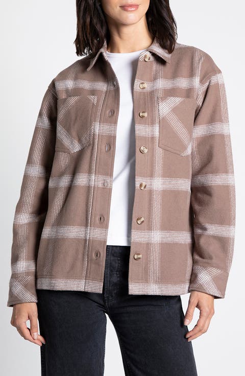 Vera Plaid Cotton Shirt Jacket
