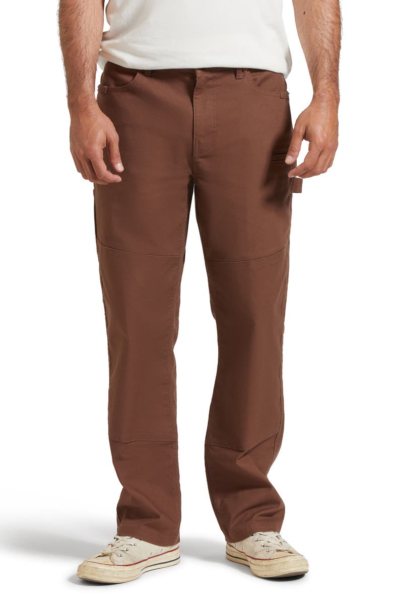 Brixton Builders Flat Front Carpenter Pants, Main, color, 