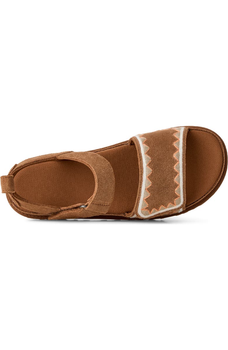 UGG<sup>®</sup> Goldenstar Artistich Sandal, Alternate, color, Chestnut