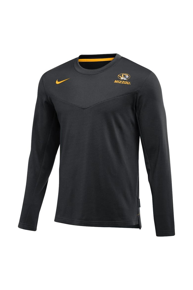 Men's Nike Black Missouri Tigers 2022 Game Day Sideline Performance Long Sleeve T-Shirt, Alternate, color, Black