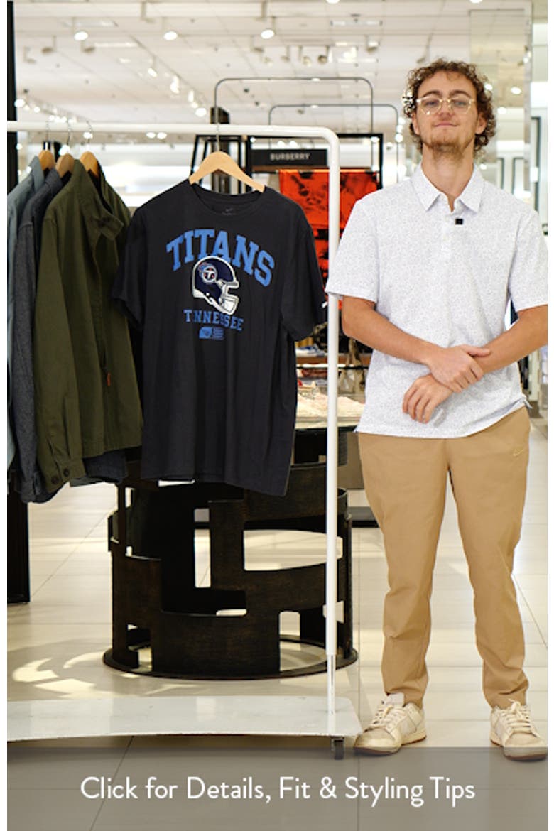 Men's Nike Anthracite Tennessee Titans Helmet Essential T-Shirt video