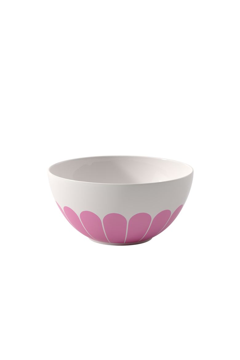 Fleur Couleur Round Vegetable Bowl, Main, color, Pink