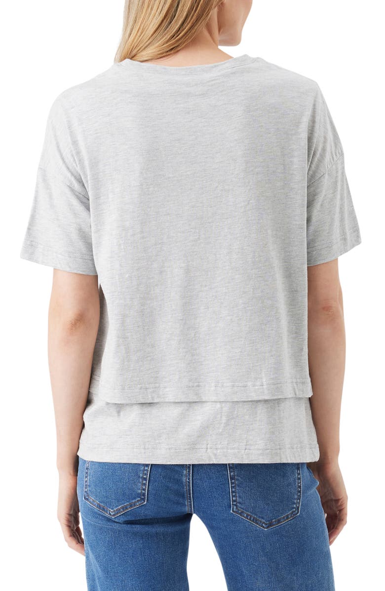 Ripe Maternity Claud Nursing Tee, Alternate, color, Grey Marle