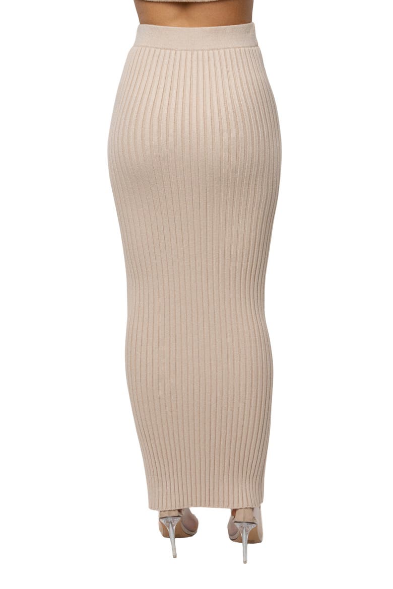 Soft Reset Ribbed Skirt, Alternate, color, Stone