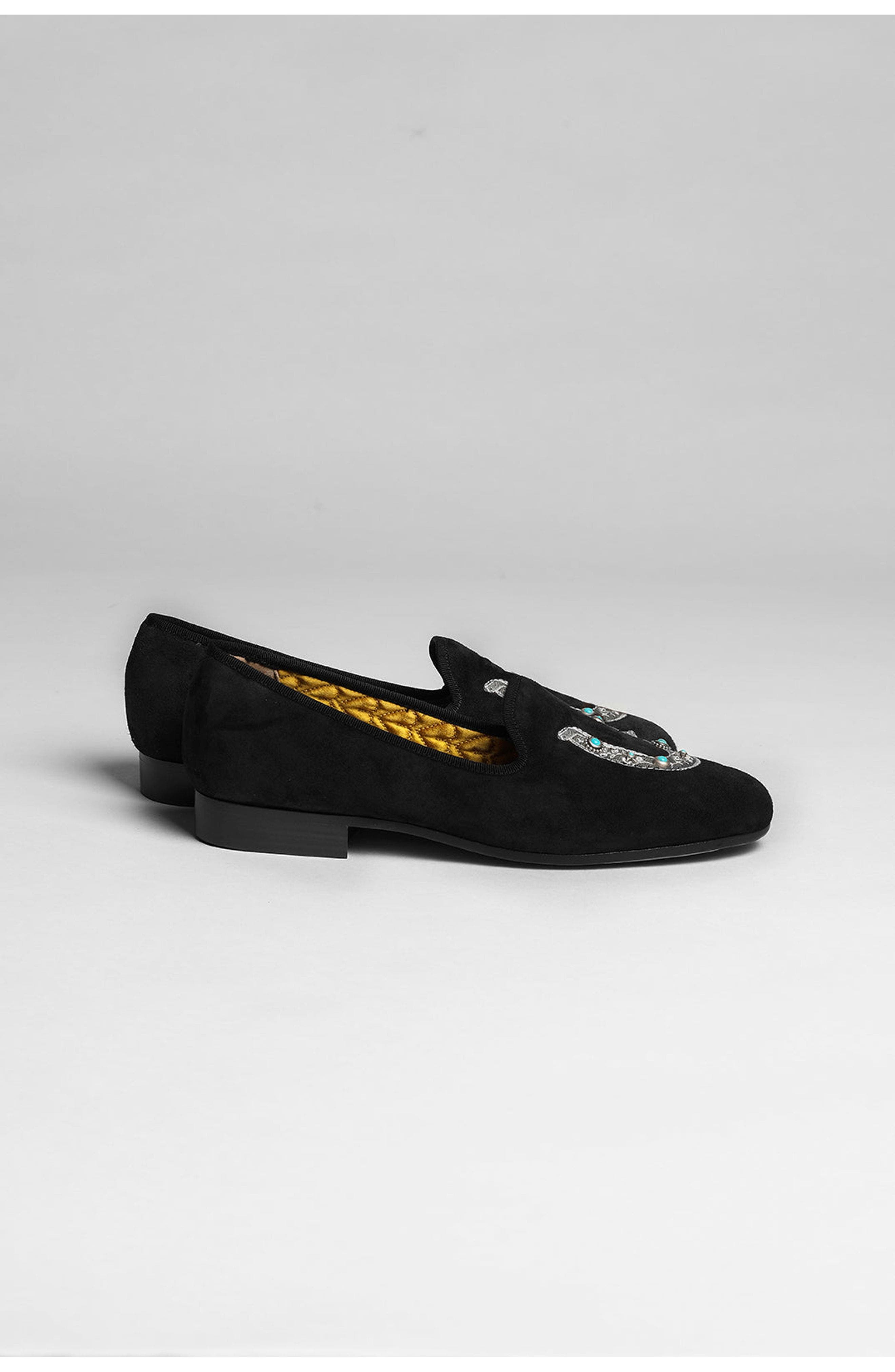 Broadway Horse Suede Shoes, Alternate, color, Black