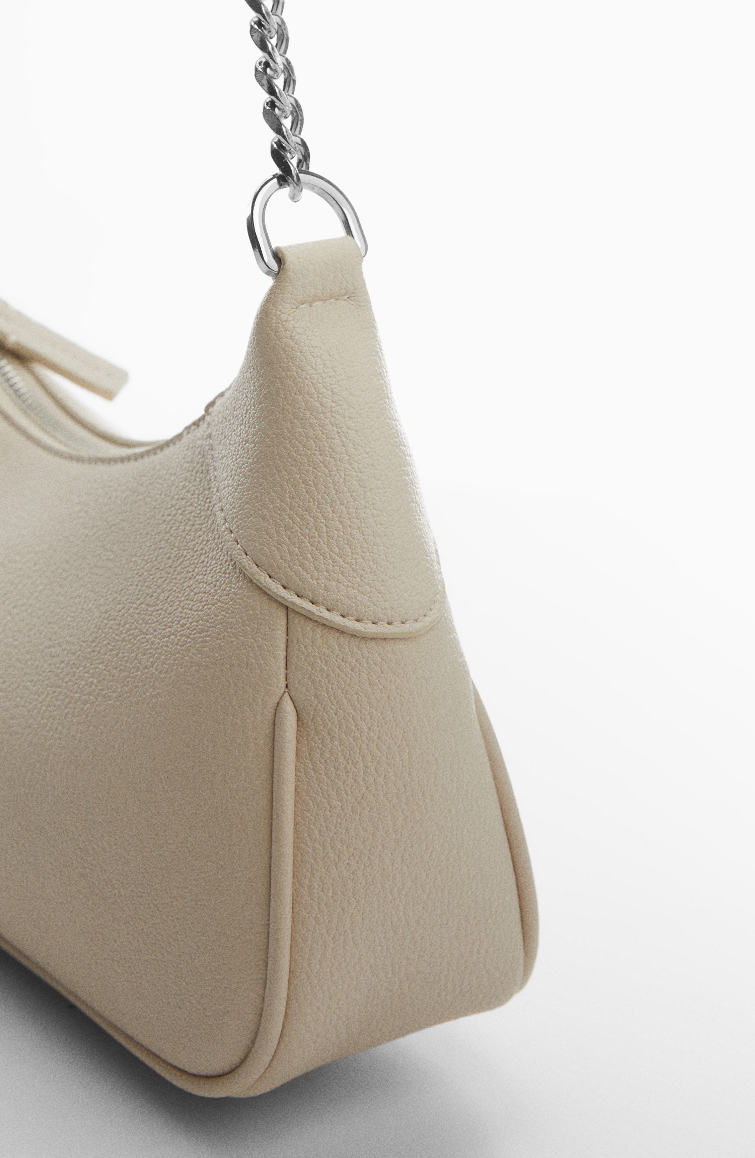 MANGO Faux Leather Hobo Bag, Alternate, color, 