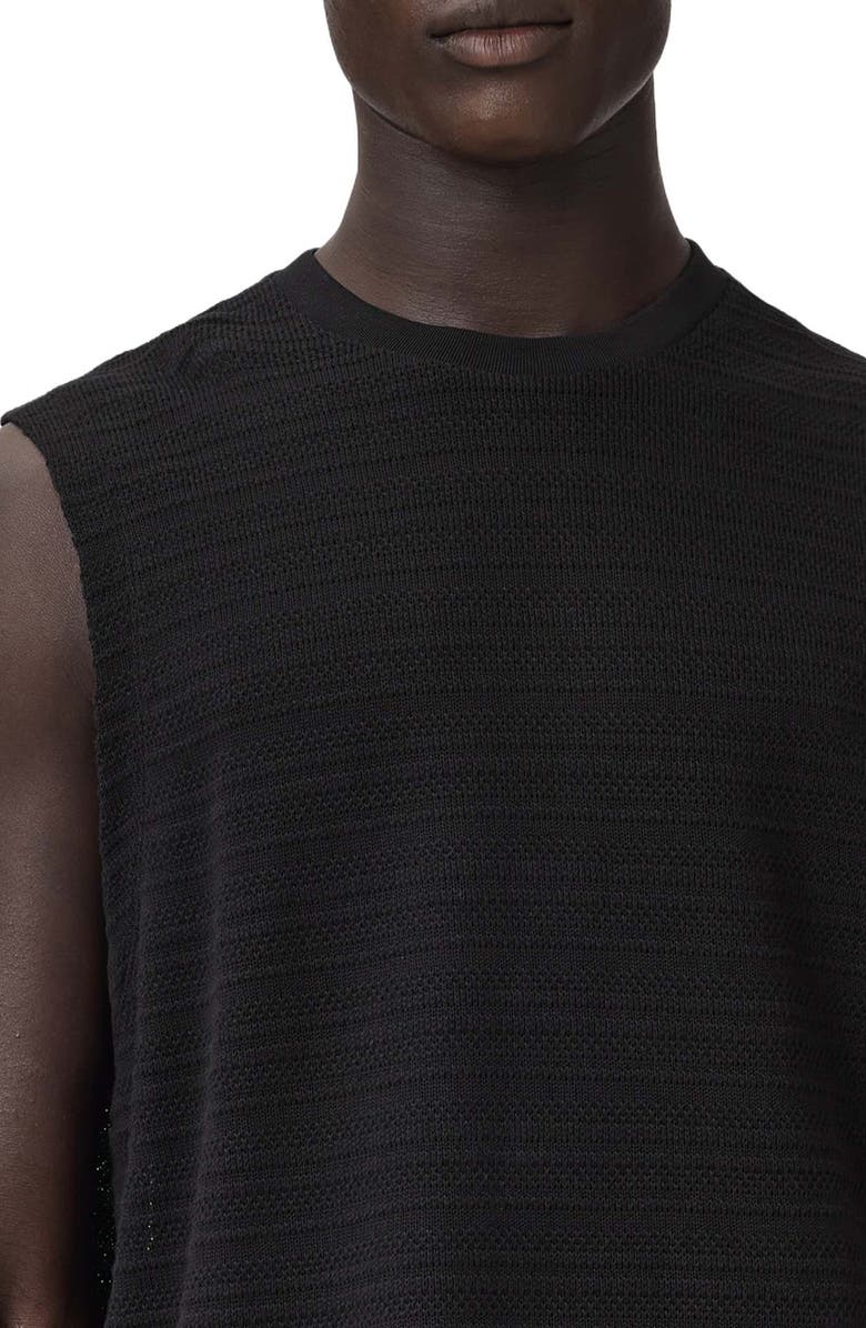 AllSaints Cove Sweater Vest, Alternate, color, Jet Black