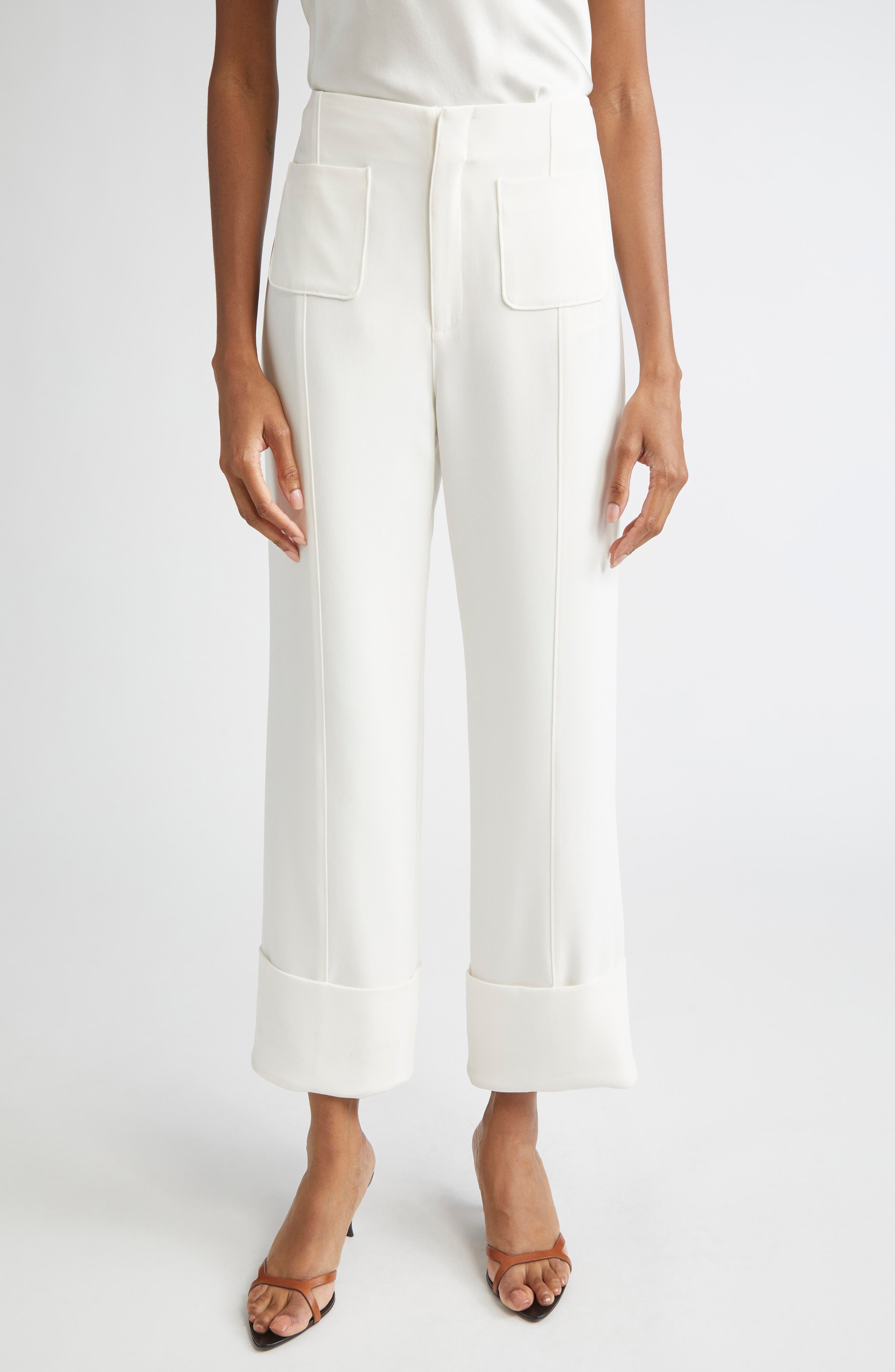 Cinq à Sept Pamela Cuff Straight Leg Pants