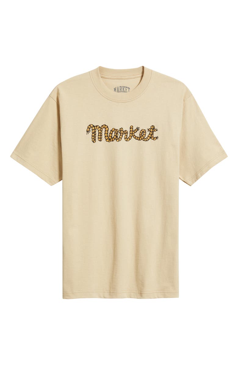 MARKET Equestrian Rope Logo Cotton Graphic T-Shirt, Alternate, color, Sand