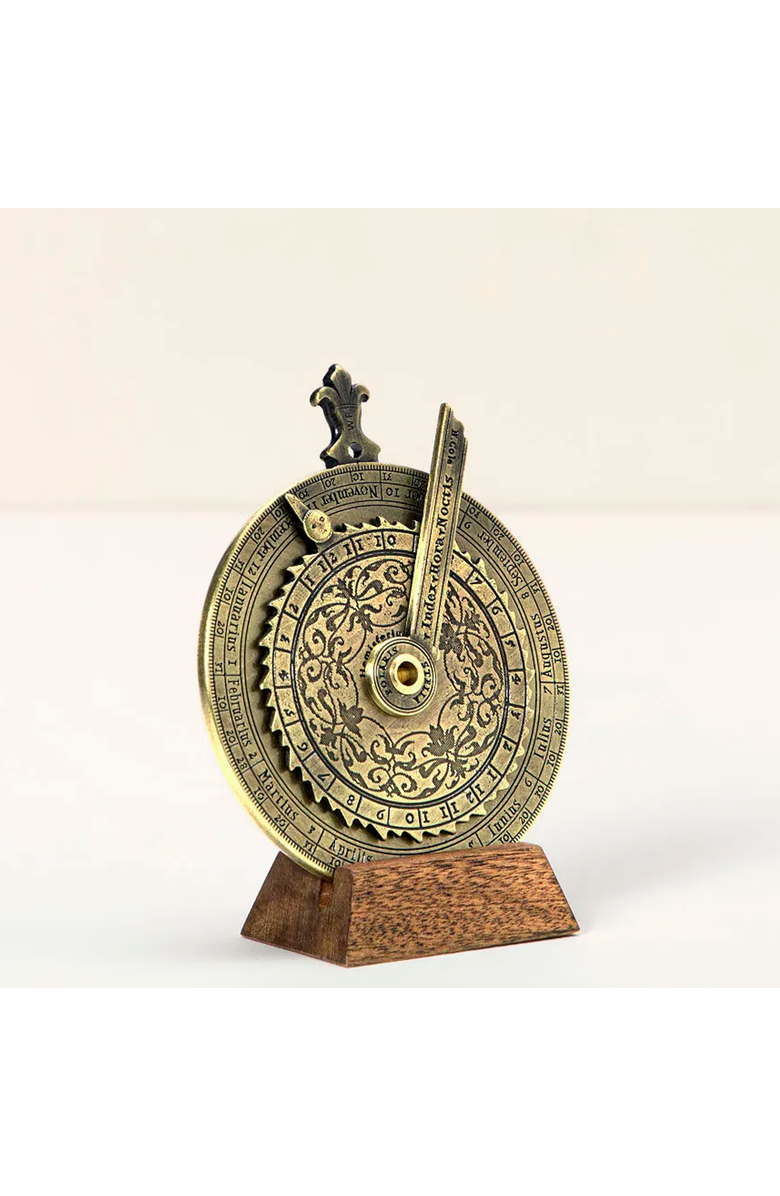 Uncommon Goods Desktop Celestial Tide Dial by Hemisferium. Instrumentos Cientificos Antiguos, S. L, Alternate, color, Gold