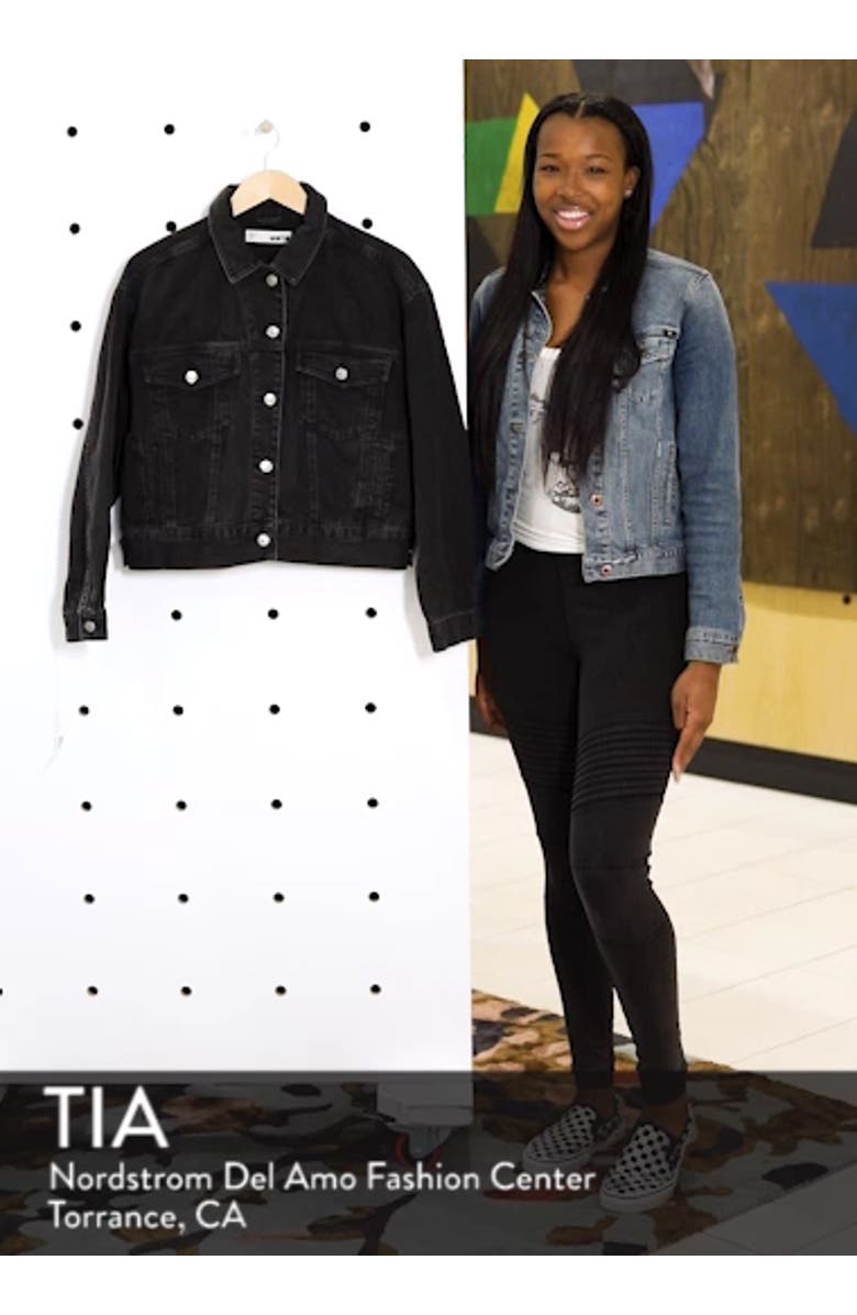 Boxy Crop Denim Jacket, sales video thumbnail