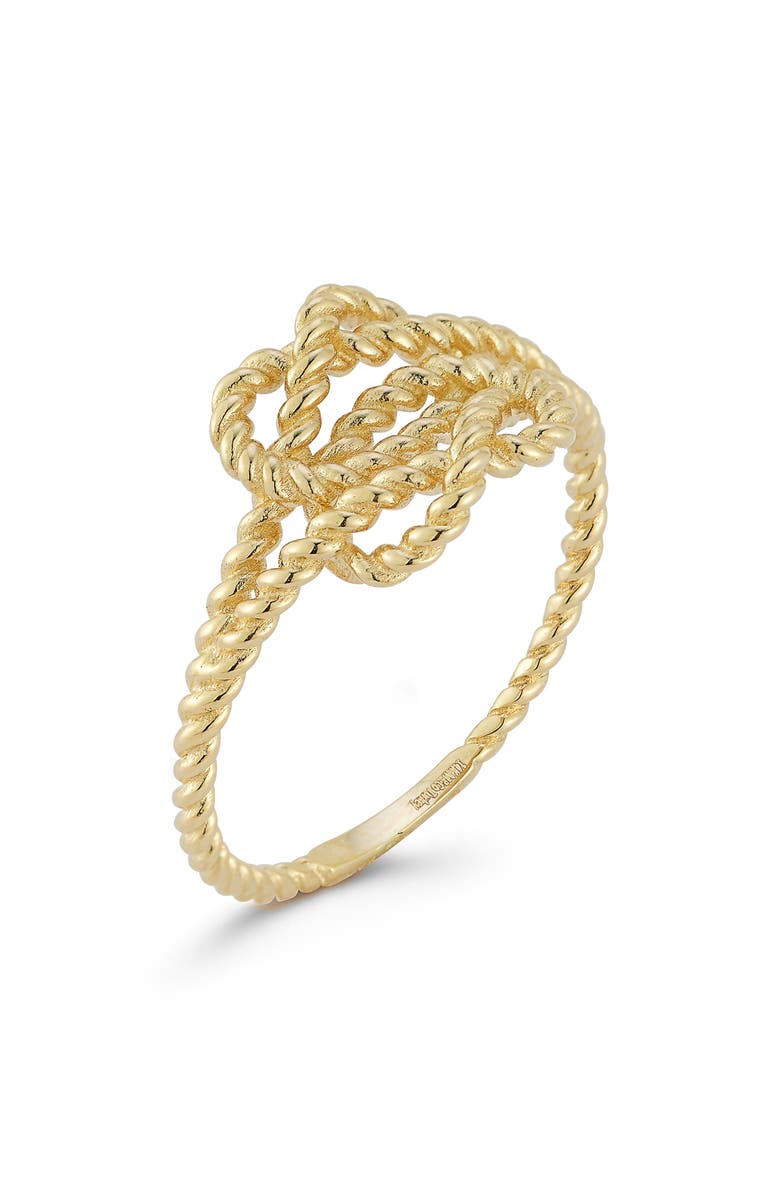 Ember Fine Jewelry 14K Gold Knot Ring, Alternate, color, Gold