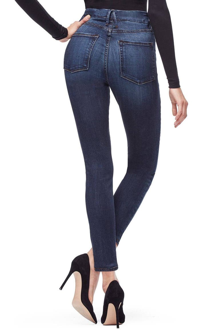 Good Waist High Rise Skinny Jeans, Alternate, color, BLUE606