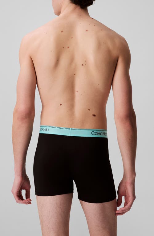 Calvin Klein 3-pack Low Rise Microfiber Stretch Boxer Briefs In Black Bodie
