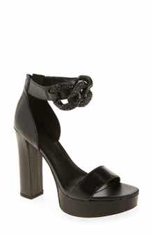KARL LAGERFELD PARIS Anisha Crystal Links Platform Sandal