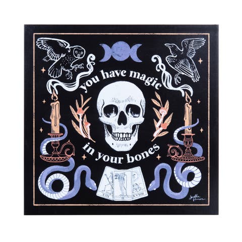 "You Have Magic In Your Bones" Halloween Wall Art 12" x 12"