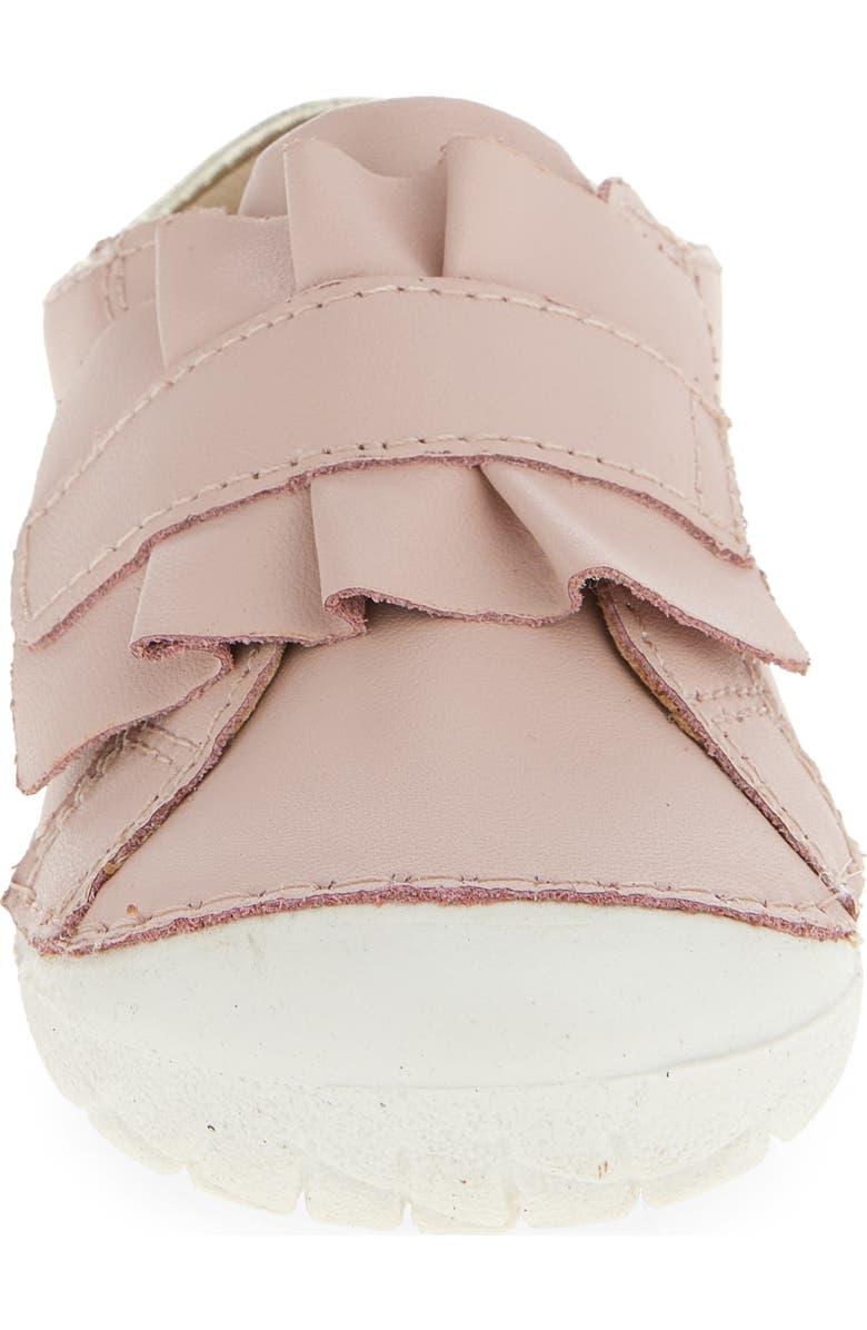 OLD SOLES Kids' Ruffle Strap Leather Sneaker, Alternate, color, Dalia / Gold