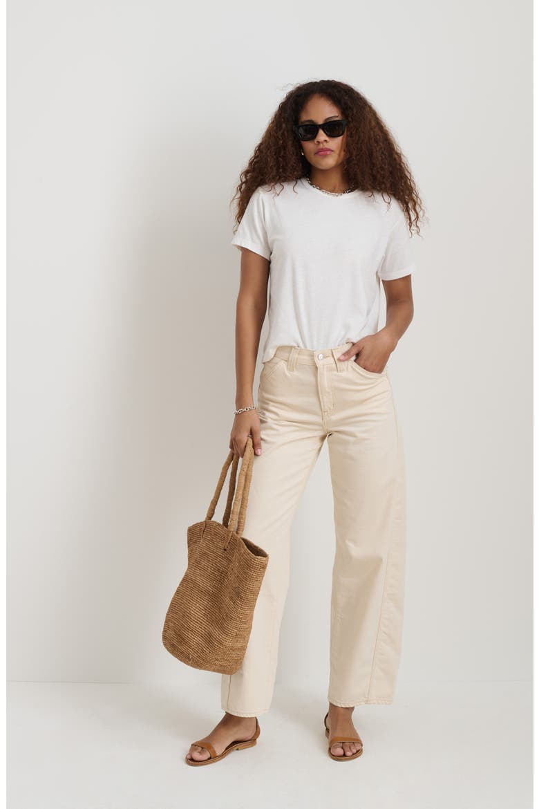 Garcon Linen Blend T-Shirt, Alternate, color, WHITE