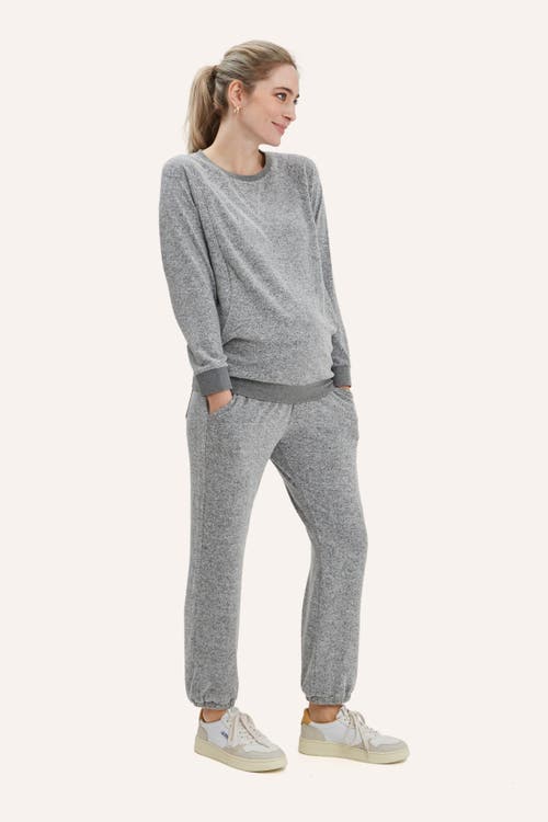 Nom Maternity Wren Lounge Sweats In Gray