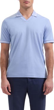 Bugatchi Pima Cotton Johnny Collar Polo